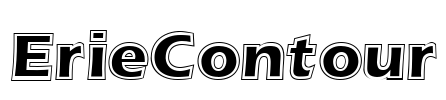 ErieContour Font Image