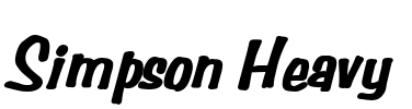 Simpson Heavy Font Image