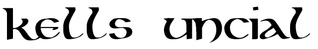 Kells Uncial Font Image