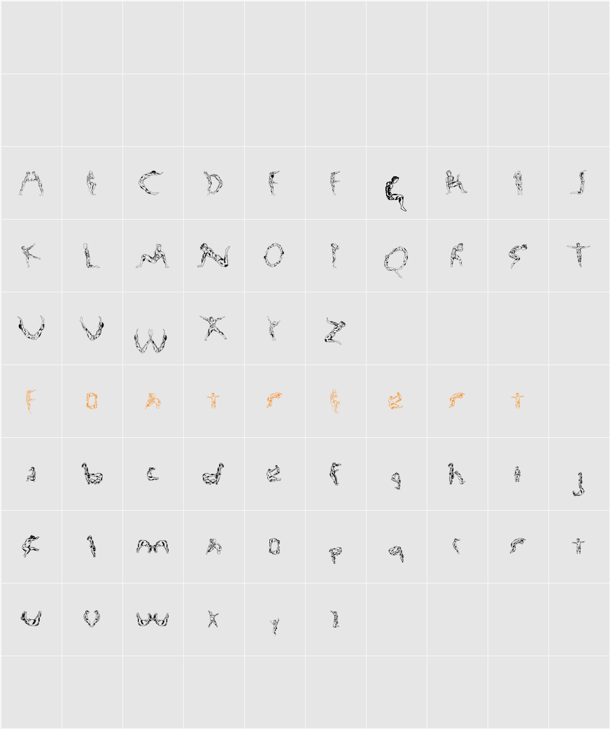 Renisci Character Map