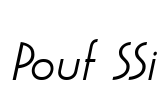 Pouf SSi Font Image
