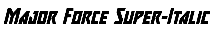 Major Force Super-Italic