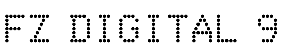 FZ DIGITAL 9 Font Image
