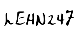 LEHN247 Font Image