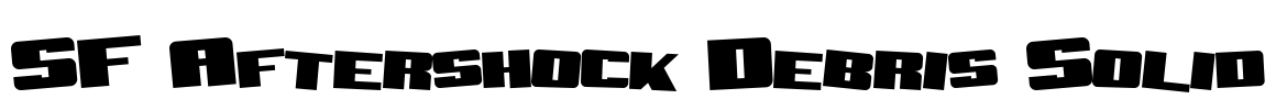 SF Aftershock Debris Solid Font Image