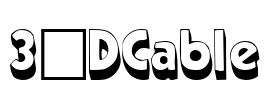 3-DCable Font Image
