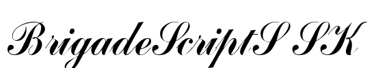 BrigadeScriptSSK Font Image
