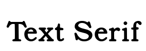 Text Serif Font Image
