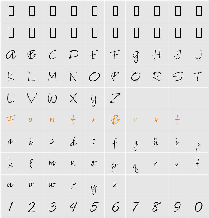 MC CEO Character Map