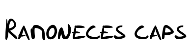 Ramoneces caps Font Image