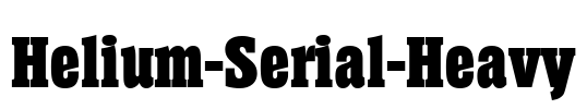Helium-Serial-Heavy Font Image