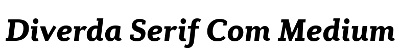 Diverda Serif Com Medium