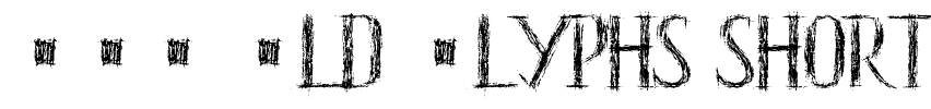 HKH Old Glyphs short