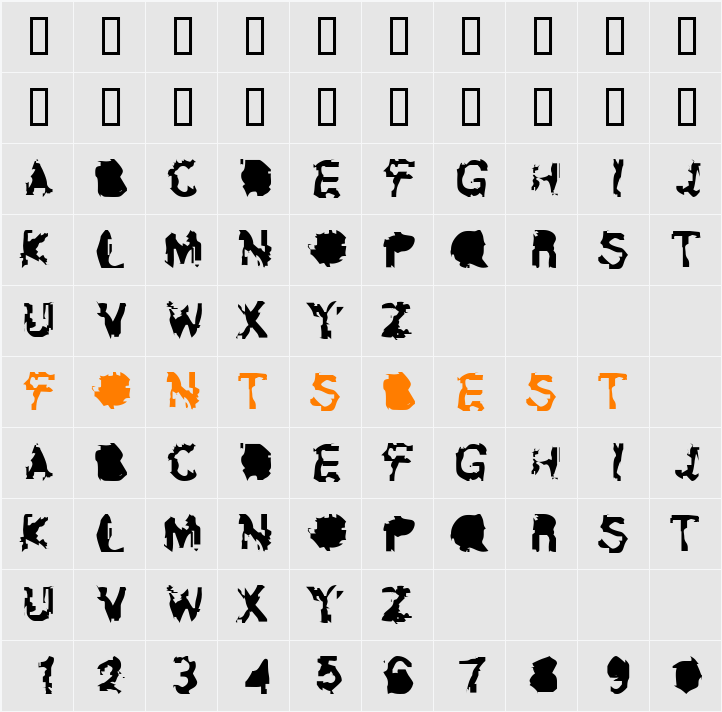 Exposure Character Map