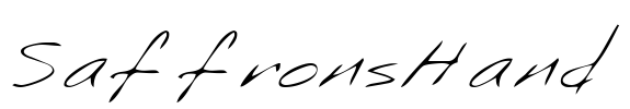 SaffronsHand Font Image