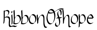 RibbonOfhope Font Image