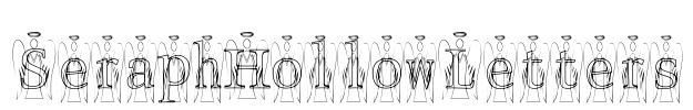 SeraphHollowLetters Font Image