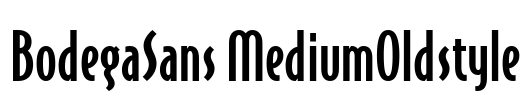 BodegaSans MediumOldstyle Font Image