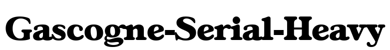 Gascogne-Serial-Heavy Font Image