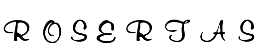 ROSERTAS Font Image