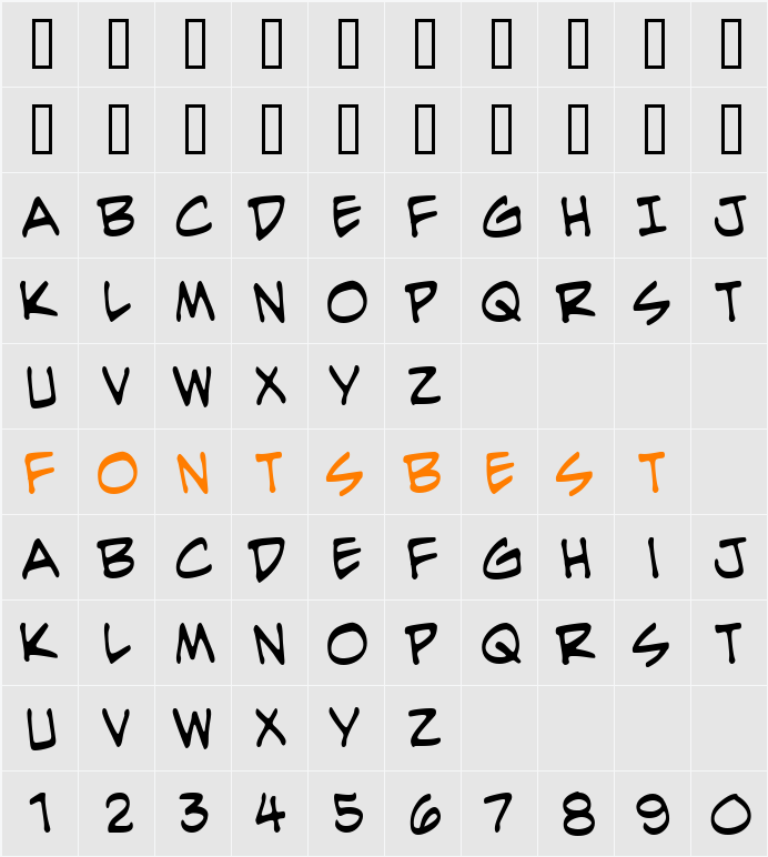 EvilGenius BB Character Map