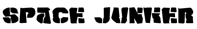 Space Junker Font Image