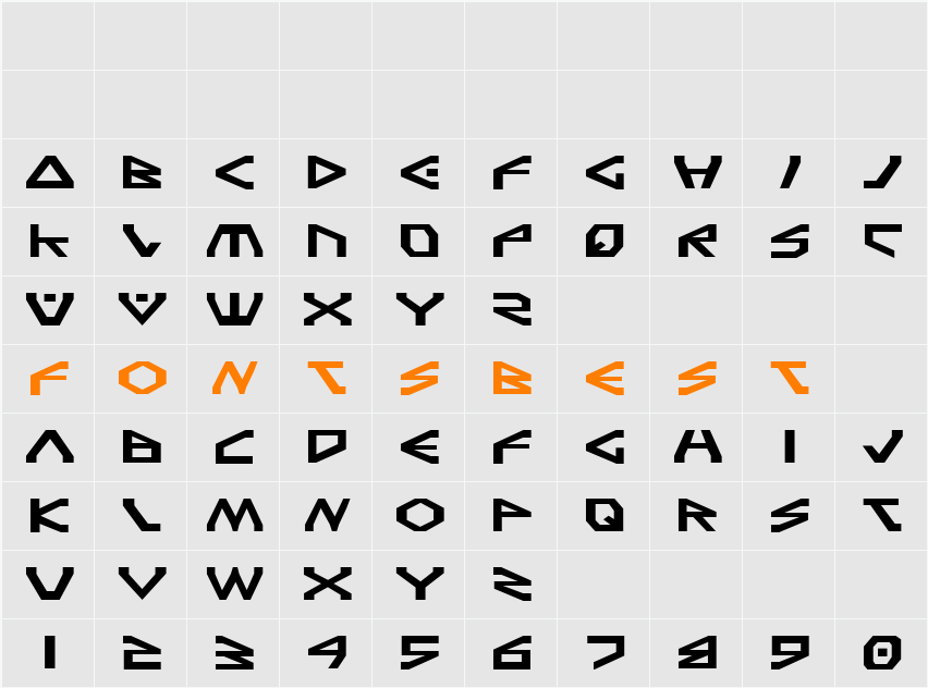Terra Firma Expanded Character Map