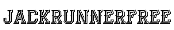 JackRunnerFree Font Image