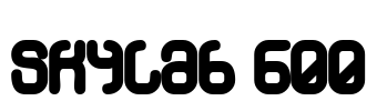 Skylab 600 Font Image