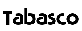 Tabasco Font Image