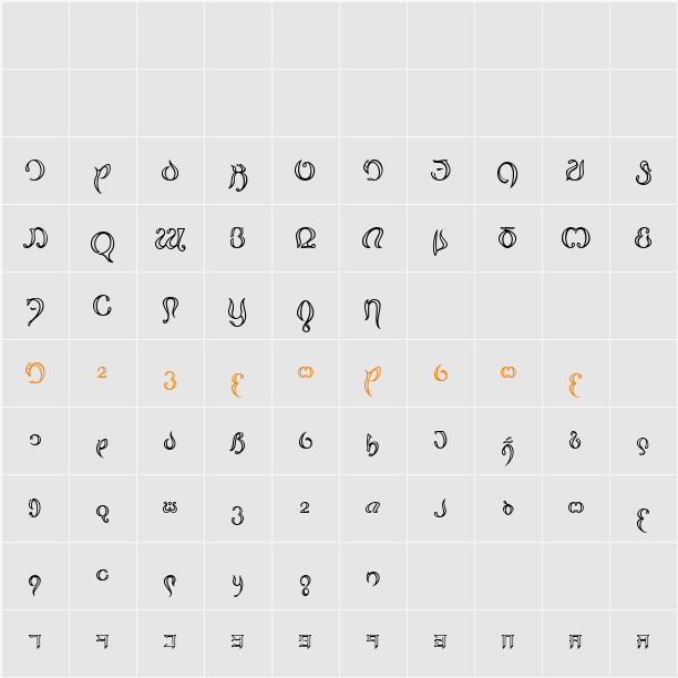 Thimfora_79 Character Map