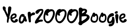 Year2000Boogie Font Image