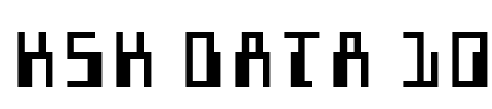 KSK DATA 10 Font Image