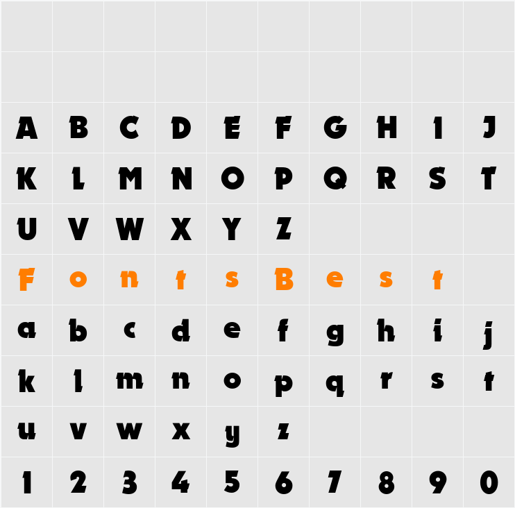 Dynamo MN Character Map