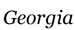 Georgia Font Image