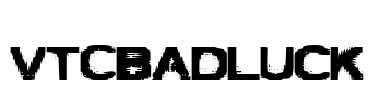 VTCBadLuck Font Image