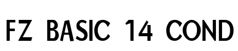 FZ BASIC 14 COND Font Image