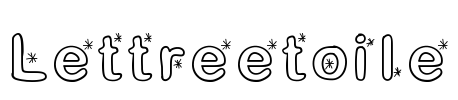 Lettreetoile Font Image
