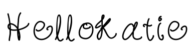 HelloKatie Font Image