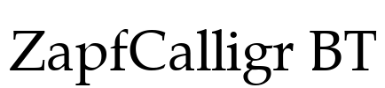 ZapfCalligr BT
