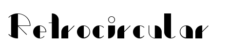 Retrocircular  Font Image