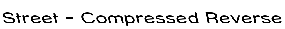 Street - Compressed Reverse Font Image