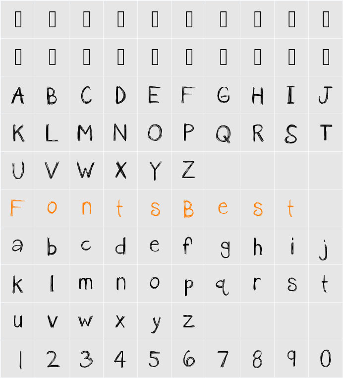 KBanAvoxlost Character Map