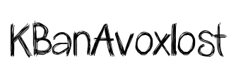 KBanAvoxlost Font Image