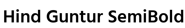 Hind Guntur SemiBold Font Image