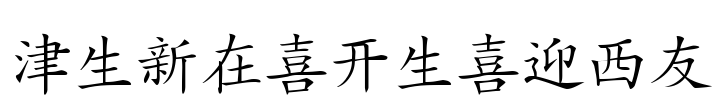 HanziKaishu Font Image