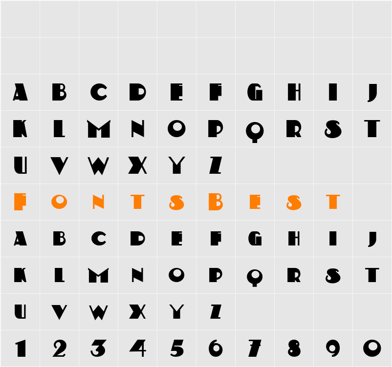 Kerfuffle NF Character Map
