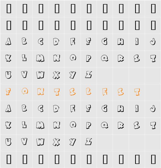 KR Bite Me Character Map