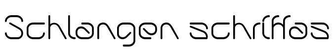 Schlangen schriftas Font Image