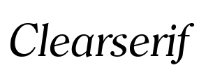 Clearserif Font Image